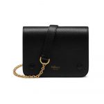 Mulberry Black Small Classic Grain Small Clifton Bag
