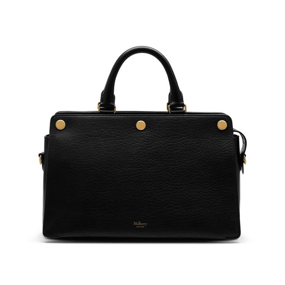 Mulberry Black Textured Goat Chester Bag