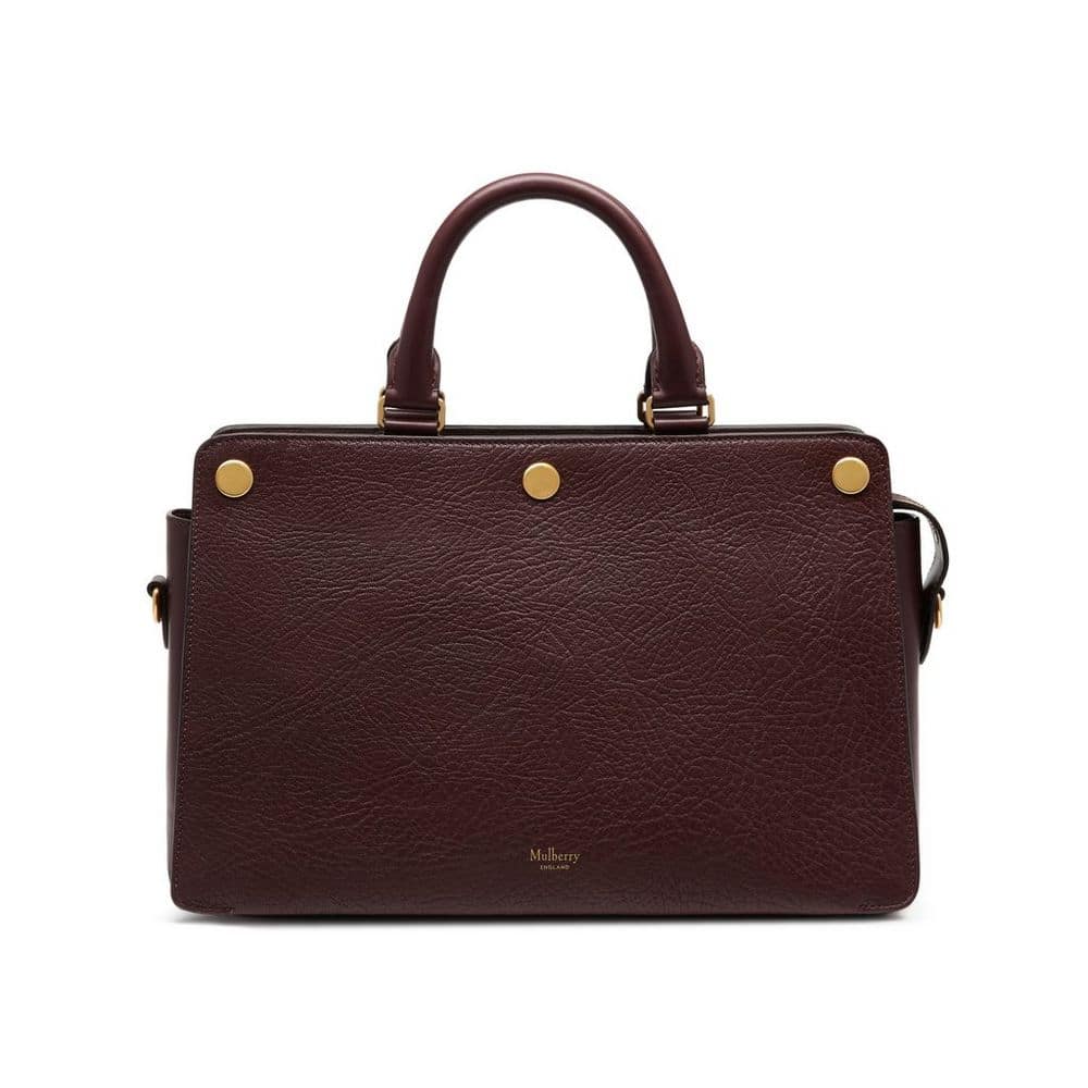 Mulberry Burgundy Textured Goat Chester Bag