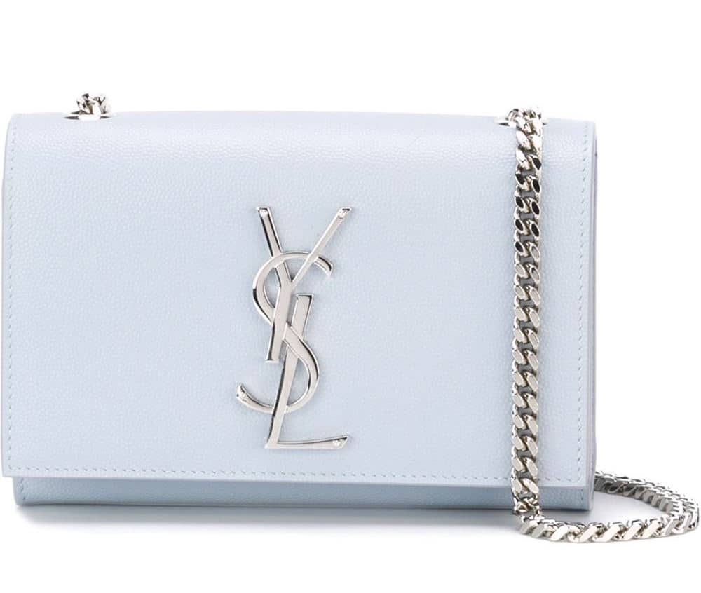 Saint Laurent Sky Blue Classic Monogram Shoulder Bag