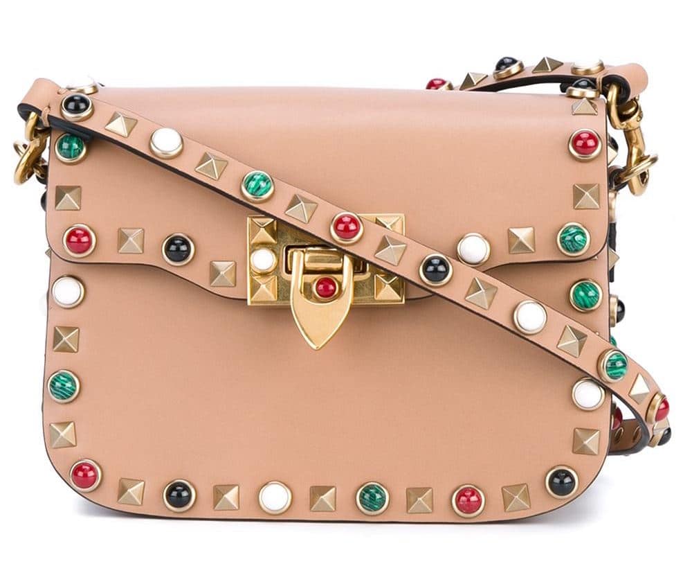 Valentino Rolling Rockstud Shoulder Bag