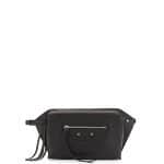 Balenciaga Black Paper Zip-Around Belt Bag