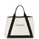Balenciaga Black/Natural Navy Cabas M Bag