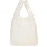 Balenciaga Blanc Craie Lace Shopper Bag