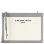 Balenciaga Grey/Natural Navy Pochette S Bag