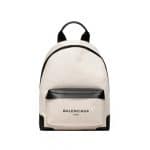 Balenciaga Natural/Black Navy Backpack Bag