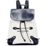 Balenciaga Natural/Blue Marine Traveller Belharra Backpack Bag