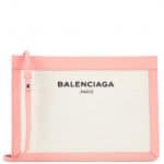 Balenciaga Rose Ballerine/Natural Balenciaga Grey:Natural Navy Pochette S Bag