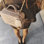 Chanel Beige CC Filigree Vanity Case Small Bag 6