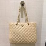 Chanel Beige Timeless Classic Tote Bag