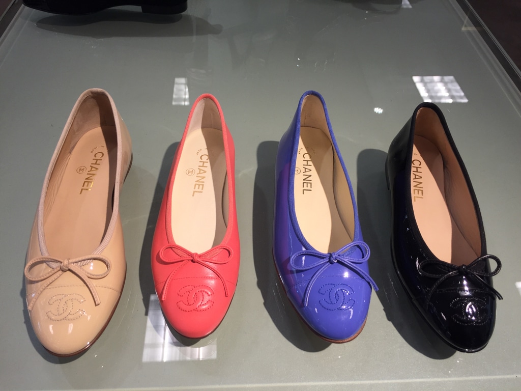 chanel ballerinas beige