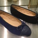 Chanel Blue/Black Suede/Calfskin Ballerina Flats