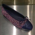 Chanel Blue/Red Tweed Ballerina Flats