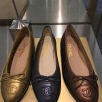 Chanel Gold/Black/Bronze Ballerina Flats