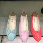 Chanel Light Green/Pink/Fuchsia Ballerina Flats