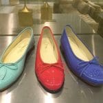 Chanel Mint Green/Red/Blue Patent Ballerina Flats