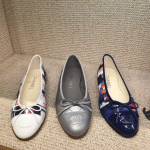 Chanel Multicolor/Grey Ballerina Flats