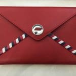 Chanel Red Chanel Airlines Zip Pouch Bag