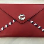 Chanel Red Chanel Airlines Zip Pouch Bag