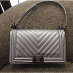 Chanel Silver Boy Old Medium Bag