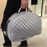 Chanel Silver Round Trip Bag