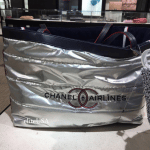 Chanel Silver/Blue Beachwear Reversible Tote Bag