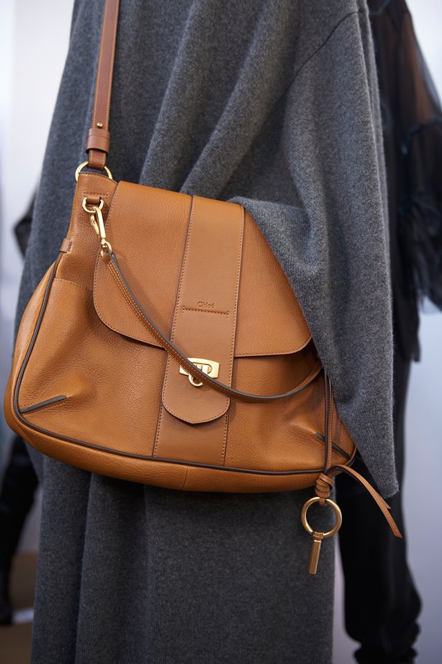 Chloe Caramel Lexa Satchel Medium Bag