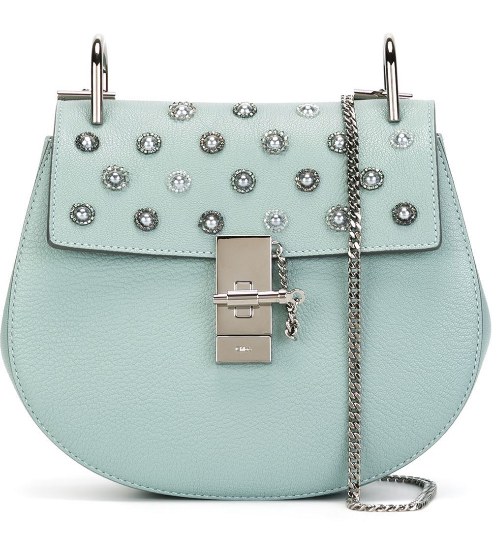 Chloe Embellished Drew Shoulder Bag