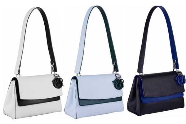 Dior BlackBlue Leather Be Dior Double Flap Shoulder Bag Dior TLC #44 Dior BlackBlue Leather Be Dior Double Flap Shoulder Bag Dior TLC