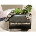 Dior Black Calfskin/Python Be Dior Double Flap Bag 2