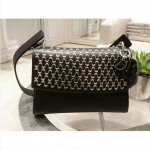 Dior Black Embellished Be Dior Double Flap Bag