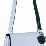 Dior Light Blue/Dark Green Be Dior Double Flap Bag