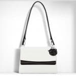 Dior White/Black Be Dior Double Flap Bag