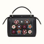 Fendi Black Flowerland Dotcom Bag