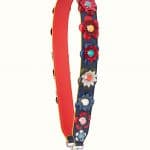 Fendi Blue/Coral Leather Flowerland Strap You