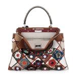 Fendi Multicolor Flowerland Peekaboo Medium Bag