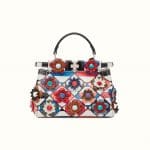 Fendi Multicolor Python Flowerland Peekaboo Mini Bag