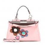 Fendi Pink Flowerland Micro Peekaboo Bag