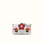 Fendi White Flowerland Baguette Bag