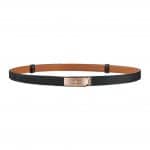 Hermes Black Feu Orange Belt Kit H Silver Buckle 80cm Constance Unisex -  Chicjoy