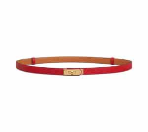 Hermes Casaque Red Epsom Kelly Belt