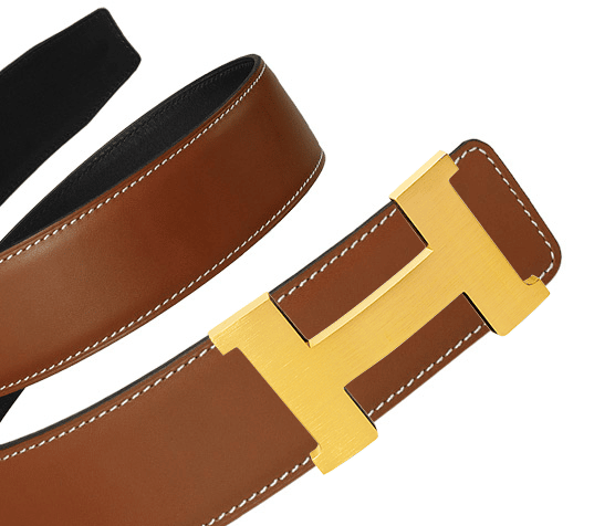 black gold hermes belt