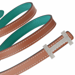 Hermès Kelly Pochette Belt Togo Vert Anglais