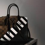 Louis Vuitton Monogram Canvas with Black:White Stripe Pattern and Studs City Steamer Bag - Pre-Fall 2016