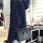 Louis Vuitton Monogram Canvas/Black Studded Twist Bag - Pre-Fall 2016