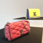 Louis Vuitton Pink Malletage Go-14 and Yellow/White/Blue Twist Bags - Pre-Fall 2016