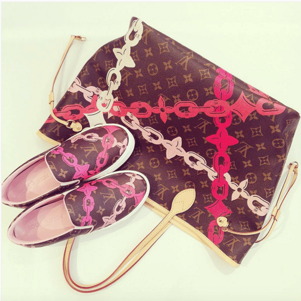 Louis Vuitton Limited Edition Monogram Bay Rose Neverfull MM - My