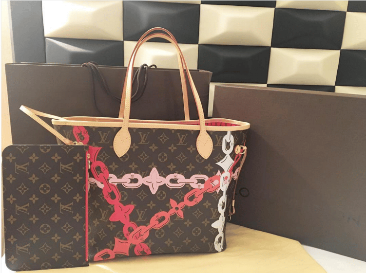 Louis Vuitton Limited Edition Monogram Bay Rose Neverfull MM - My