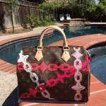 Louis Vuitton Poppy/Rose Ballerine Monogram Bay Speedy 30 Bag