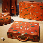 Louis Vuitton Printed Leather Luggage Bags